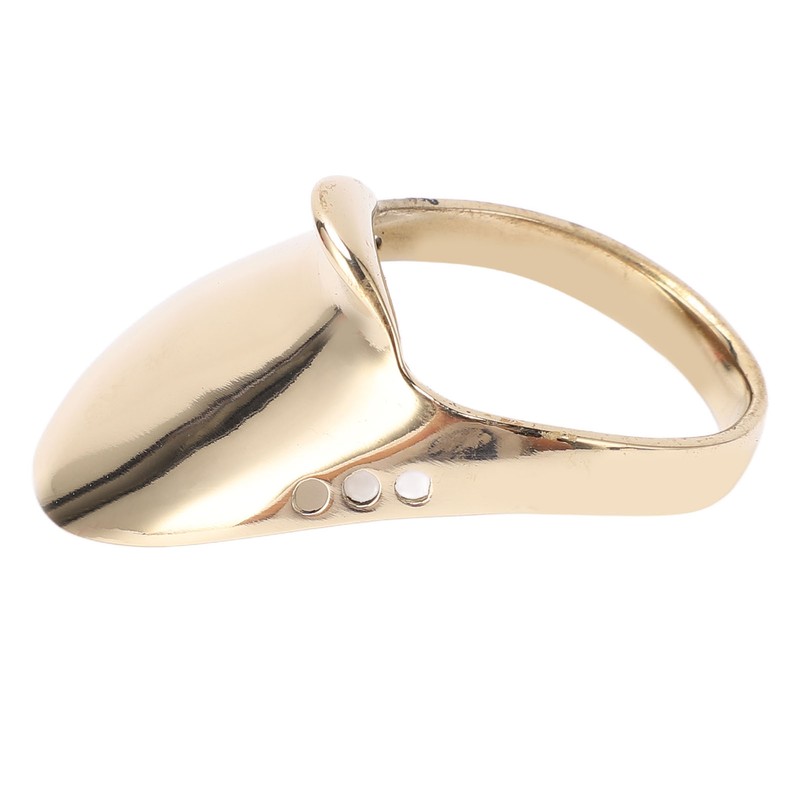 Brass Archery Thumb Ring Portable Finger Protector with Anti Lost