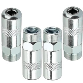 4-Pack M-ilwaukee Grease Gun Coupler Tips 49-16-2649 Replacement Coupler for M18 & M12 Cordless Grease Guns – Fits Milwaukee 2448-20, 2449-20, 2450-20 Heavy-Duty Zerk Coupler Tips for Easy Lubrication