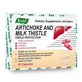Evalar Milk Thistle Artichoke Herbs Siberian 60 Tabs