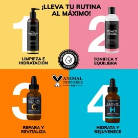 Tónico Facial Quotidien Con Agua De Rosas + Vitamina B5 + Niacinamida - Skincare - Toner Skin Care Piel Grasa - Limpiador Facial - Hidratante -Antioxi