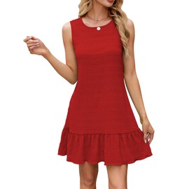 Naggoo Beach Dress for Women Sleeveless Short Dress Summer Outfits for Women 2025