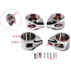 VHEUHZ Toilet Seat Hinge Set Chrome Toilet Seat with Soft