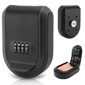 Caja de Llaves Magnética con Cerradura de Combinación, Soporte de Almacenamiento de Llaves de Gran Capacidad, Caja de Cerradura de Llave con Fuerte, Resistente Al Agua para (1PC)