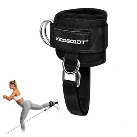 Cable Machine Ankle Strap, Padded Cuff for Glute and Leg Workouts