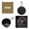 LODGE COFFEE Black Shera Cup, Stainless Steel, Straight Fire, Black,