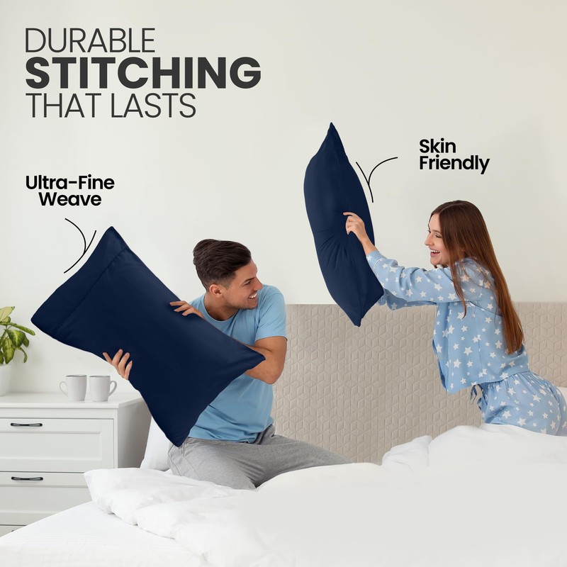 Pillow Covers by Utopia Bedding - King Standard Size 2-Pack