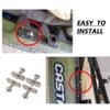 RANDDER 4 Pack Stainless Steel Kayak Rail/Track Screws & Track