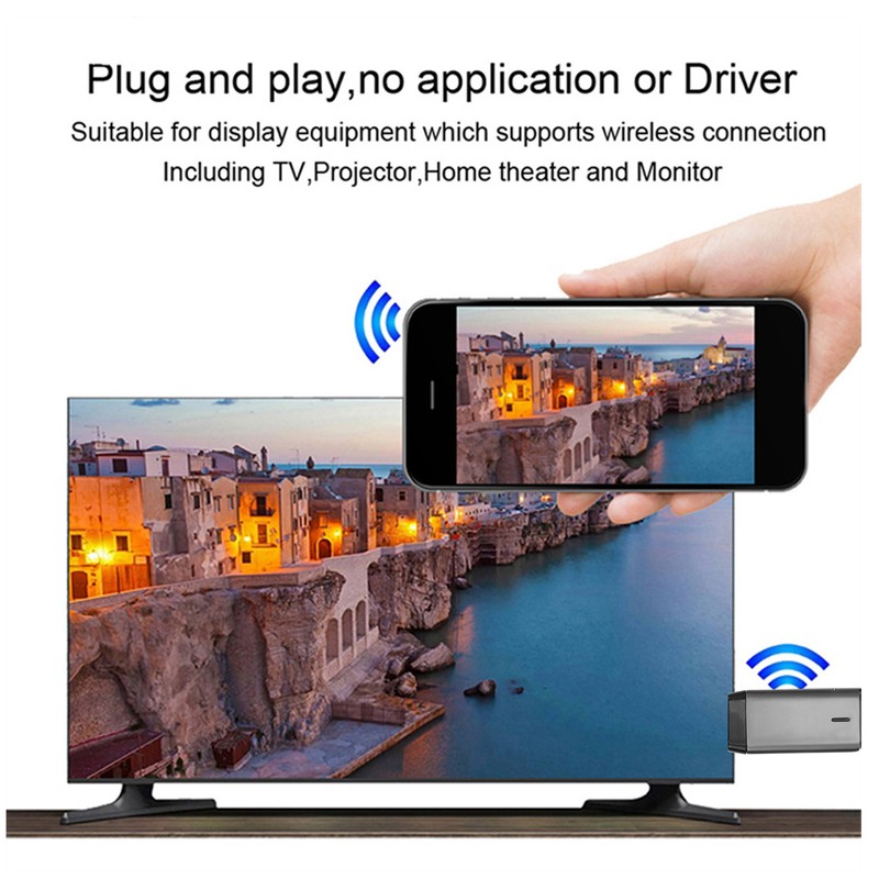WiFi Display Dongle Adapter 2.4G 5G Dual Band HD Multimedia