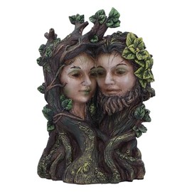 Nemesis Now Entwined Two Faces Ornament, Resin, Multicolour, 18.8cm