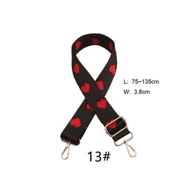 Purse Strap Replacement Guitar Style Multicolor Canvas Crossbody Strap for Handbags (18-BDF5-013)