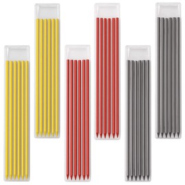 Pack of 36 2.8 mm Pencil Leads, Carpenter's Pencil Refills, Solid Deep Hole Marker Construction Pencil Replacement, Pencil Refills for Architect Drawing