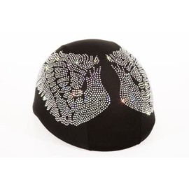 Helmetra AB Angel Wings Bling Rhinestone Custom Helmet Cover, Helmet Skin for Equestrian Motorcycle Riders, Crystal Bling Helmet Cover