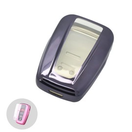 BROVACS Soft TPU Case Shell Cover Protector Holder Compatible with TOYOTA Camry Corolla Avalon C-HR Prius RAV4 Smart Remote Key Fob 2 3 4 Button SV9410 Dark Purple