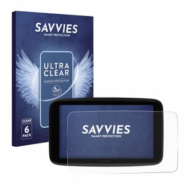 Savvies 6 Pack Screen Protector compatible with TomTom GO Superior 6" Protection Film Clear