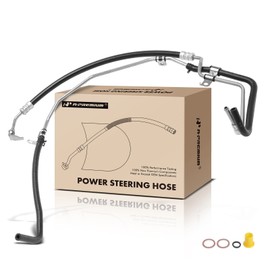 A-Premium Power Steering Pressure & Return Hoses Line Assembly Compatible with Toyota Tacoma 2005-2014, 4.0L, with O-ring & Washer, Rack to Cooler