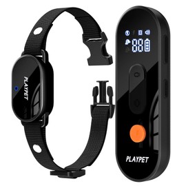 Dog Shock Collar with Remote Control: 2000Ft Rechargeable Dog Training Collar with 3 Training Modes, Waterproof Electric Shock Collar for 5-120lbs Small Medium Large Dogs Piano-Black