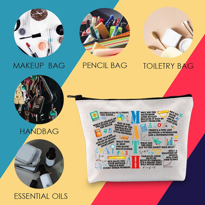 Funny Math Gift Math Cosmetic Bag Math Lover Gift Math