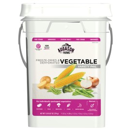 Augason Farms Freeze Dried Vegetable Variety Pail, Emergency Food Supply, Everyday Meals, 109 Servings