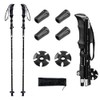 Glvaner トレッキングポール 2本セット 折りたたみ 超軽量 トレッキングステッキ アルミ製 5段伸縮式 登山ストック ウォーキングポール