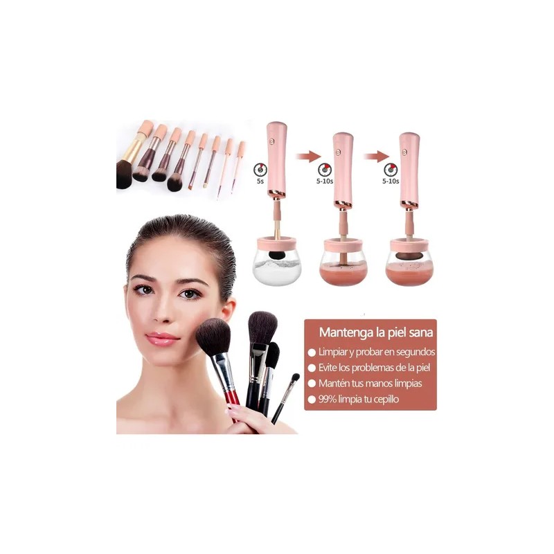 Agitador De Pegamento De Pestañas Eléctrico Portátil Rosa