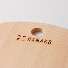 Advanced Door HANAKO Shimanto Hinoki D-shaped Cutting Board 0.3 inch (9 mm)