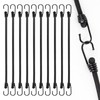 Bungee Cords With Hooks 12 Inch, 10 PCS Heavy Duty