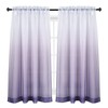 Light Purple Ombre Sheer Curtain Semi Sheer Gradient Girls Bedroom