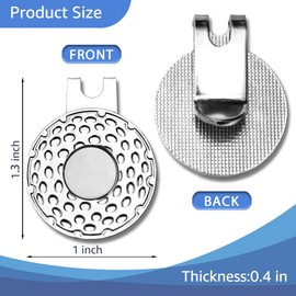 GEYGIE Swing Swear Look for Ball Repeat Golf Ball Marker with Magnetic Hat Clip, Funny Golf Accessories Gifts for Men Women, Golf Gifts for Men Woman, Birthday Gifts for Golf Fan, Golf Novelty Gift