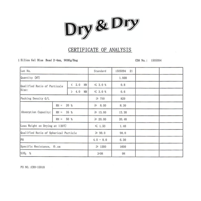 Dry & Dry [8 LBS] Blue Indicating Silica Gel Beads
