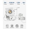 Wembanma 3 Inch Gimbal Recessed Light 8W 5CCT Selectable, 360°