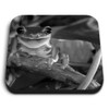 1 x Square MDF Fridge Magnet - Smiling Frog 36121