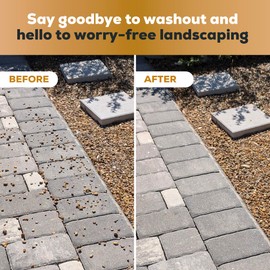 DOMINATOR Mulch Anchor 2.5 Gallons - Mulch Glue and Pea Gravel Stabilizer, Ready to Use Spray, Lasts up to 2 Years, Fast-Dry, Non-Toxic, Strong Mulch Glue for Landscapes