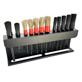 YCWF Car Detailing Brush Holder and Brush Kits, 2 in 1 Auto Detailing Spray Bottle Holder and Detail Brush Rack,Putting 12 car Detailing Brushes,for Auto Shop Detailing Tool Organizer