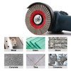 HOMESOM 4" Diamond Grinding Wheel Flap Disc,100mm Angle Grinder Sanding