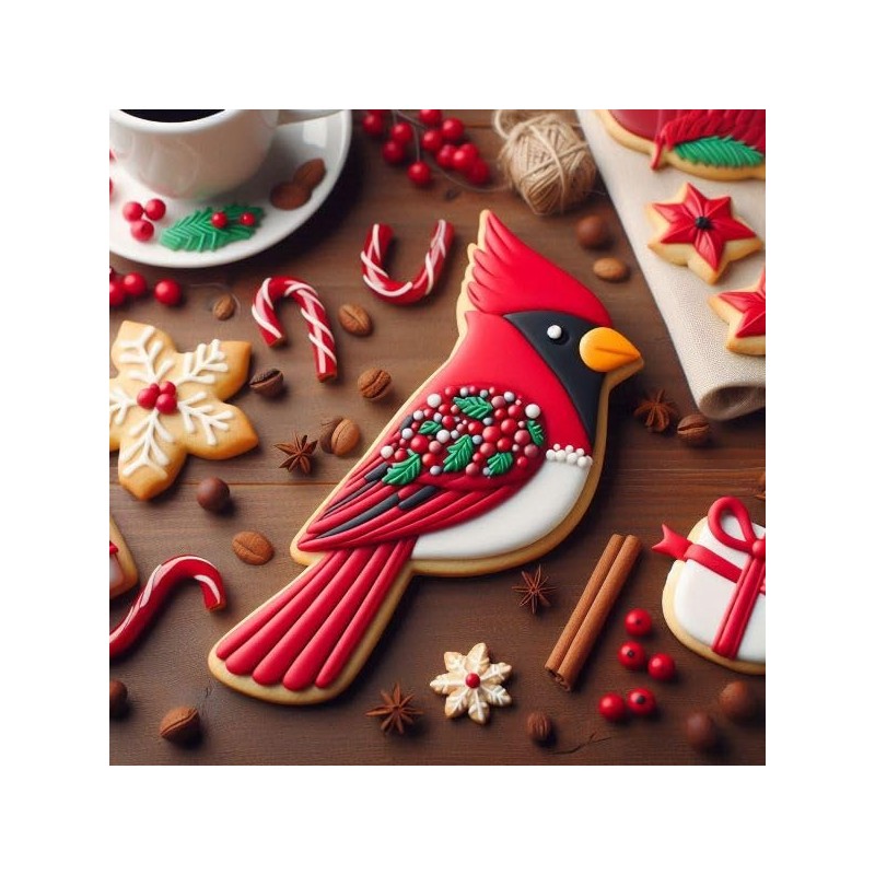 Cardinal Blue Jay Bird 4.5 Inch Cookie Cutter from The