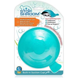 StopShroom STBLU232 - Tapón Universal para desagües de Tina, baño y Cocina, Color Aguamarina