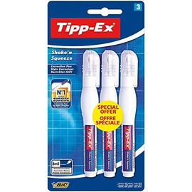TIPP-Ex Shake 'n Squeeze Correction Pens – Pack of 3