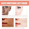 Crema perezosa blanqueadora de gluta, loción de crema facial blanqueadora