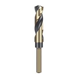 LEPEVNEY 15mm Reduced Shank Twist Drill Bit with 10mm Round Shank for Stainless Steel Aluminum Alloy Metal Copper Plastic Wood, Made of High Speed Steel 4341