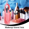Biiange Makeup Brush Holder, Pink Silica gel Brushes Holder, Portable