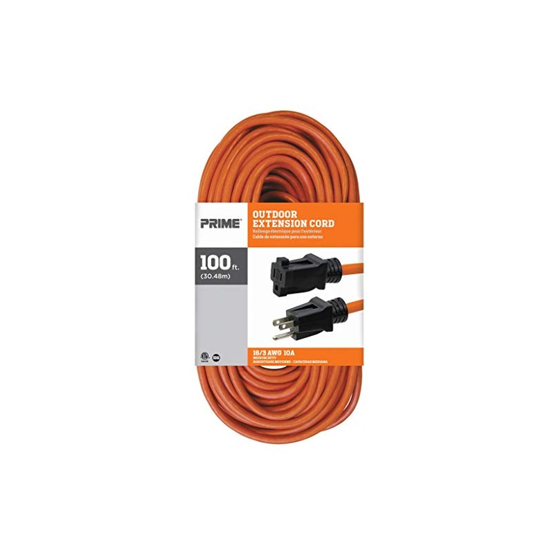 Prime Wire & Cable EC501635 100-Foot 16/3 SJTW Medium Duty