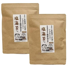 Shio Nori, 8 Cuts, 40 Sheets x 2 Bags, No Additives, Salty, Ariake Seafood, Seasoned Seaweed, Mail-bin