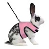 Niteangel Adjustable Soft Harness with Elastic Leash for Rabbits (L,