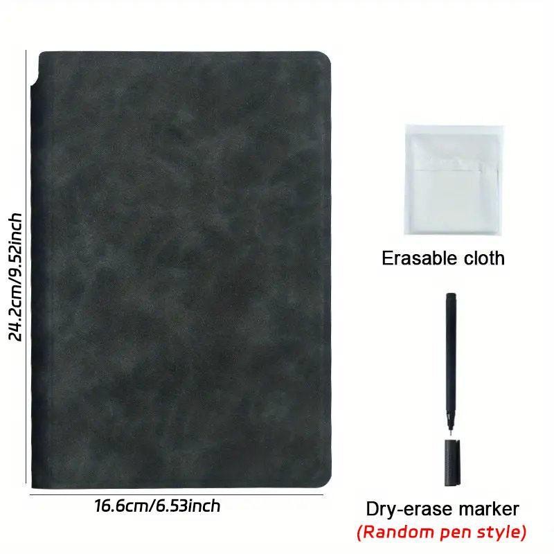 A5 Reusable Whiteboard Notebook, 1 Count Portable Wipeable Board with