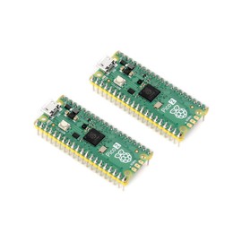 2 Pack Pre-Soldered Raspberry Pi Pico 2 with Header RP2350 Microcontroller Board Mini Board Kit Based on RP2350 Chip, Dual-Core & Dual Architecture, Support C/C++/Python
