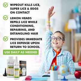 Head Hunters Natural Lice Products Head Lice Treatment Kit with Prevention Spray, Pro Comb, and Shampoo That Kills Eggs and Lice - Non-Toxic Treatment for Nit Removal, Extra Strength