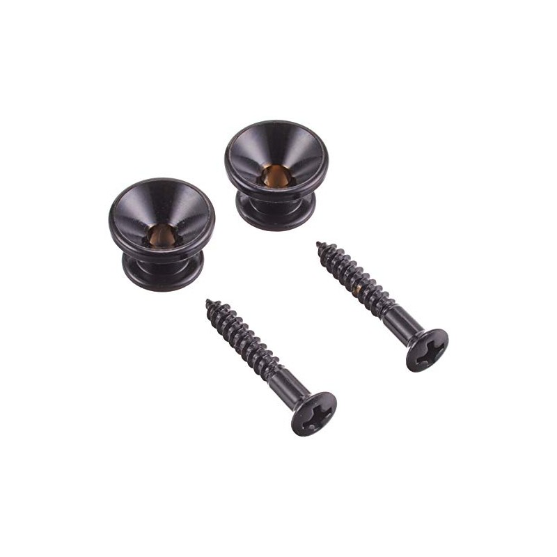 GOTOH Strap Pin, Fender Type, Set of 2, Black (PEP-B2B)