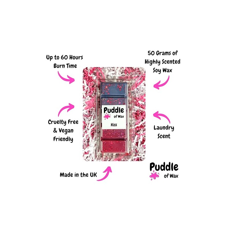 Puddle of Wax - Kiss Soy Wax Melt Snap Bar