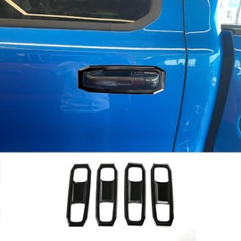KELEIMAI Car Accessories Fit for Dodge Ram 1500 2025 2024 2023 2022 2021 2020 2019 Exterior Door Handle Bowl Protector Cover Trims (Glossy Black) ABS 8 PCS