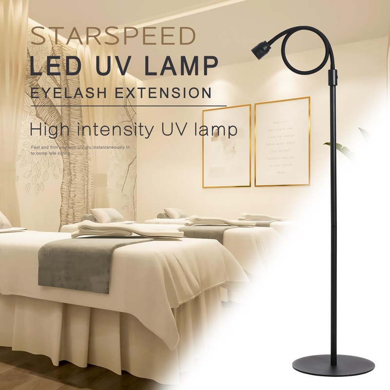 12W UV Lash Lamp with Foot Pedal, Rapid Dry in